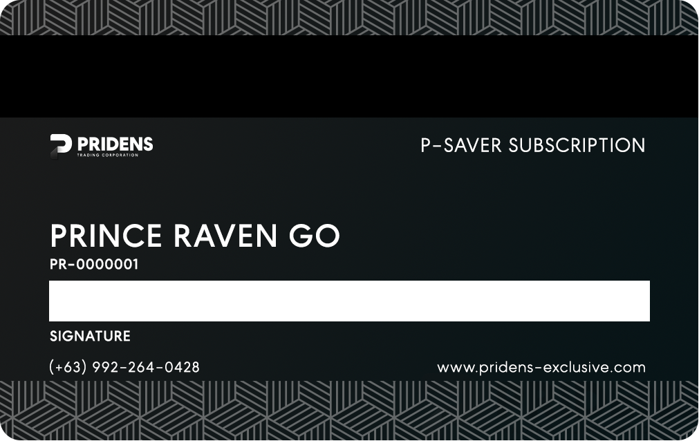P-Saver Card Back